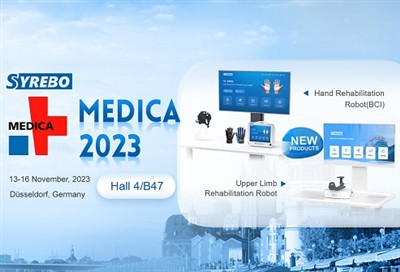 Nowe roboty rehabilitacyjne Syrebo zadebiutują na targach MEDICA 2023